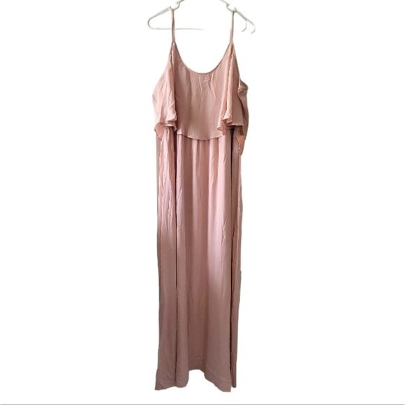 NEW XXL Show Me Your Mumu SMYMM pink Caitlin ruffled maxi dress - Picture 2 of 7